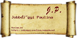 Jobbágyi Paulina névjegykártya